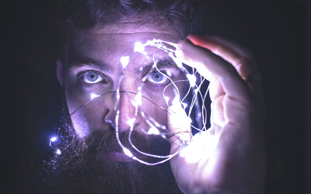 lights representing the brain